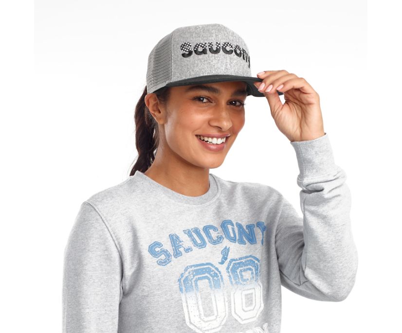 Saucony Trucker Women\'s Hats Light Grey | Canada 364MQZA